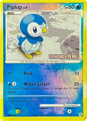 Piplup (93/130) (Diamond and Pearl) [Burger King Promos: 2008 Collection] | The Gaming-Verse