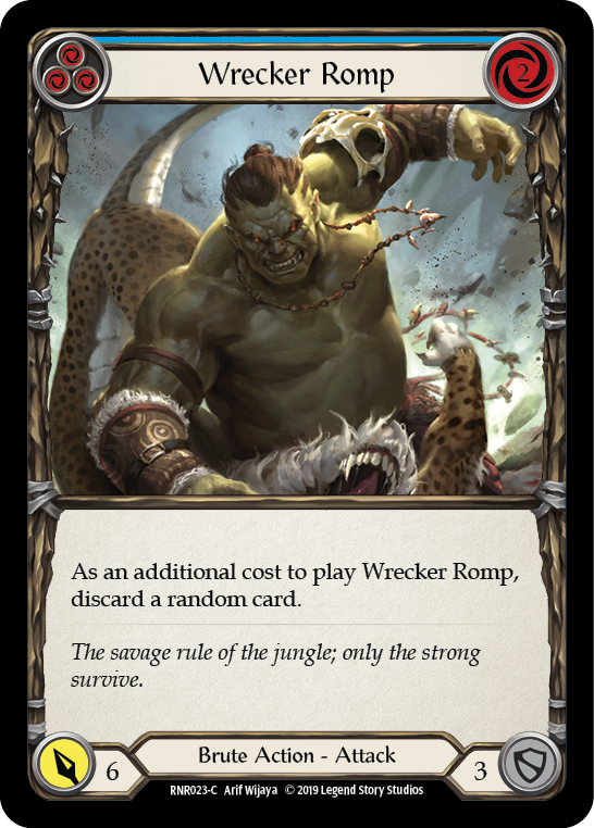 Wrecker Romp (Blue) [RNR023-C] (Rhinar Hero Deck)  1st Edition Normal | The Gaming-Verse