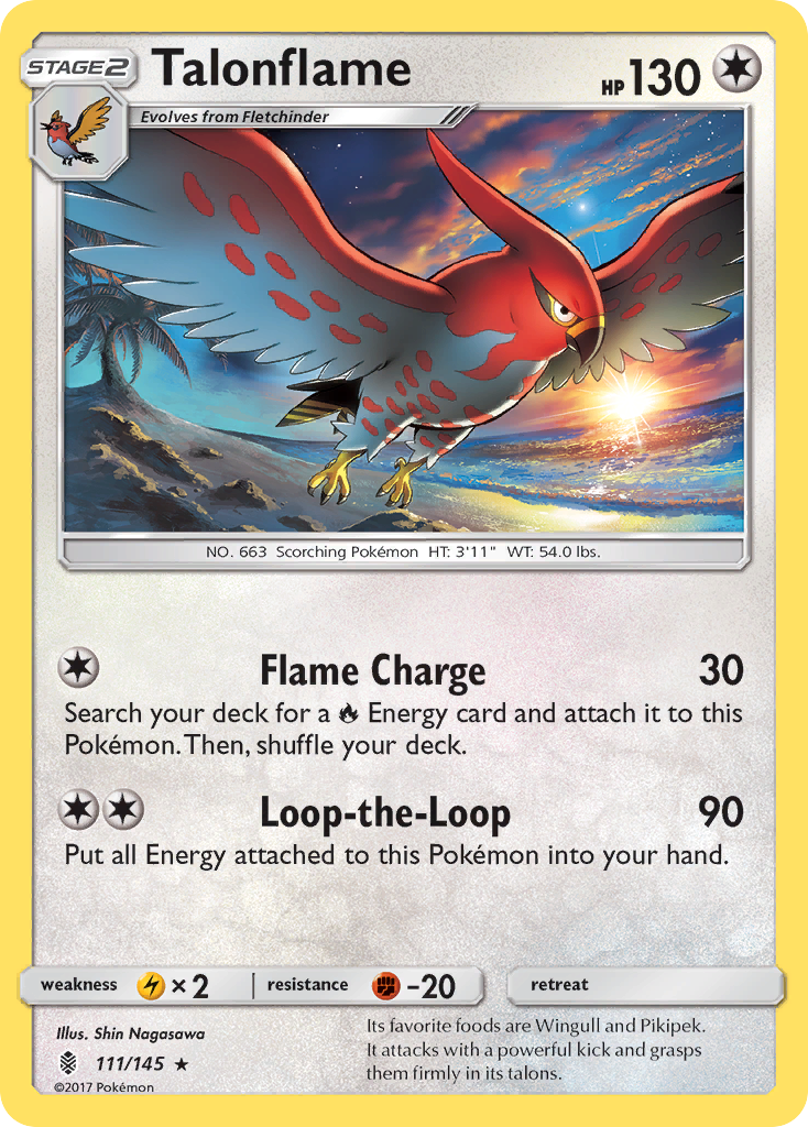 Talonflame (111/145) [Sun & Moon: Guardians Rising] | The Gaming-Verse