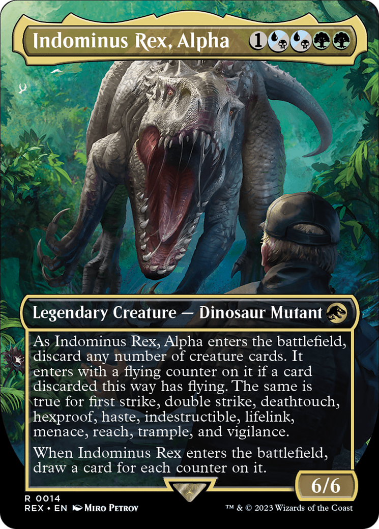 Indominus Rex, Alpha (Borderless) [Jurassic World Collection] | The Gaming-Verse