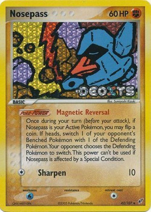 Nosepass (42/107) (Stamped) [EX: Deoxys] | The Gaming-Verse