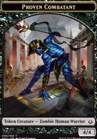 Proven Combatant // Cat Double-sided Token [Hour of Devastation Tokens] | The Gaming-Verse