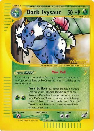 Dark Ivysaur (6) (Winner) (Jumbo Card) [Best of Promos] | The Gaming-Verse