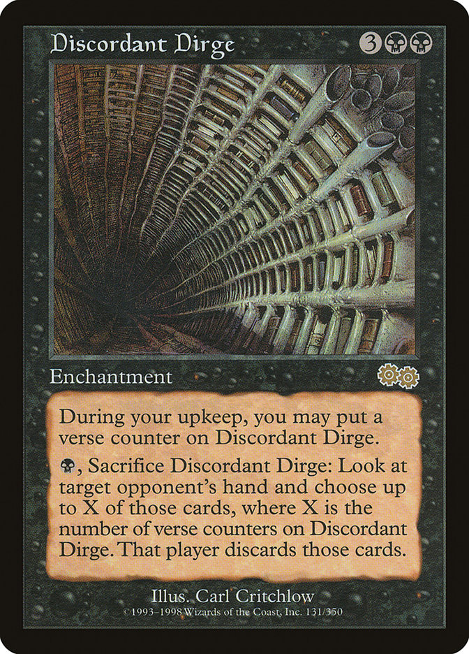 Discordant Dirge [Urza's Saga] | The Gaming-Verse