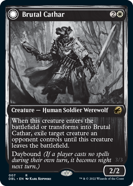 Brutal Cathar // Moonrage Brute [Innistrad: Double Feature] | The Gaming-Verse