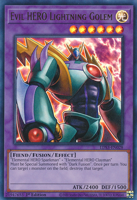 Evil HERO Lightning Golem [LDS3-EN028] Ultra Rare | The Gaming-Verse