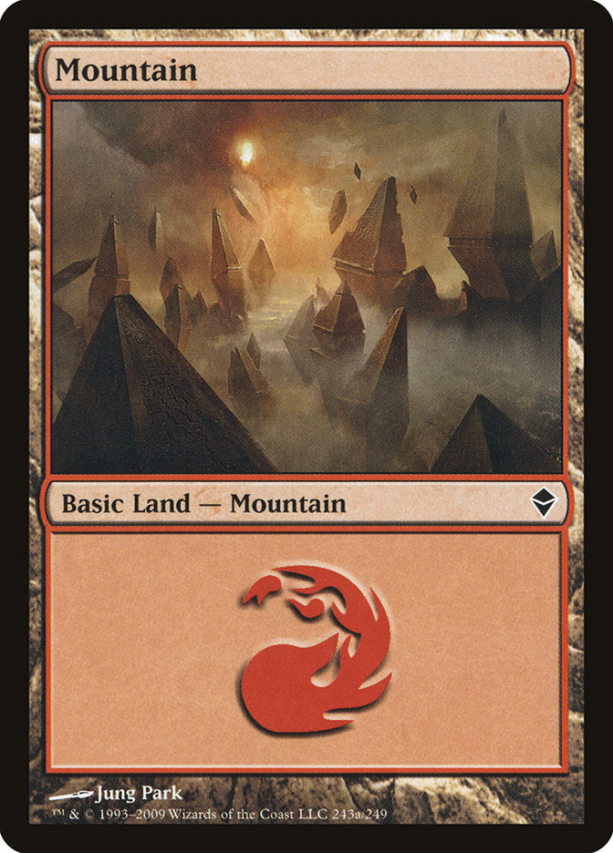 Mountain (#243a) [Zendikar] | The Gaming-Verse