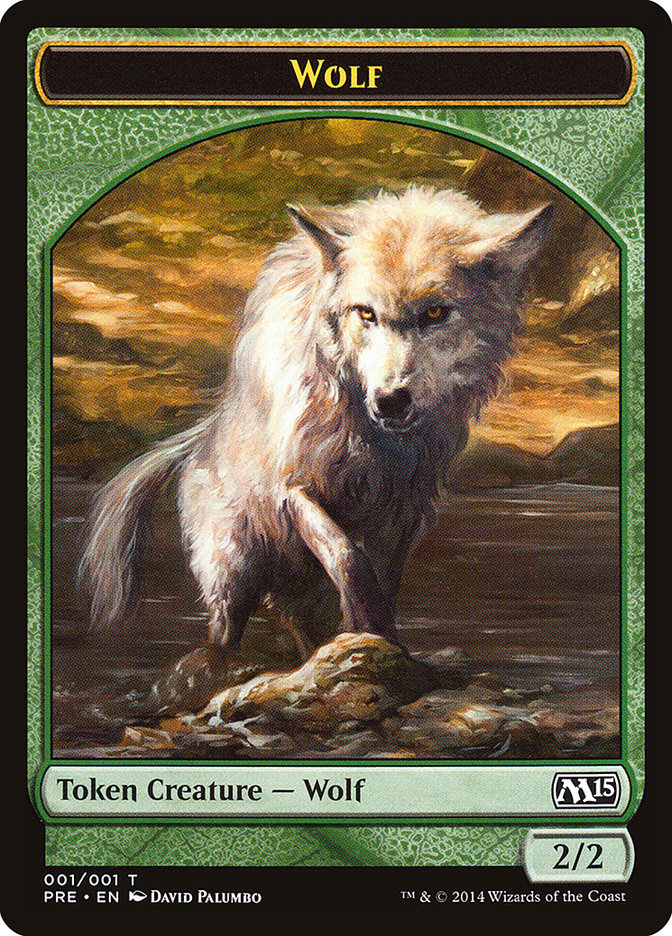 Wolf Token [Prerelease Cards] | The Gaming-Verse