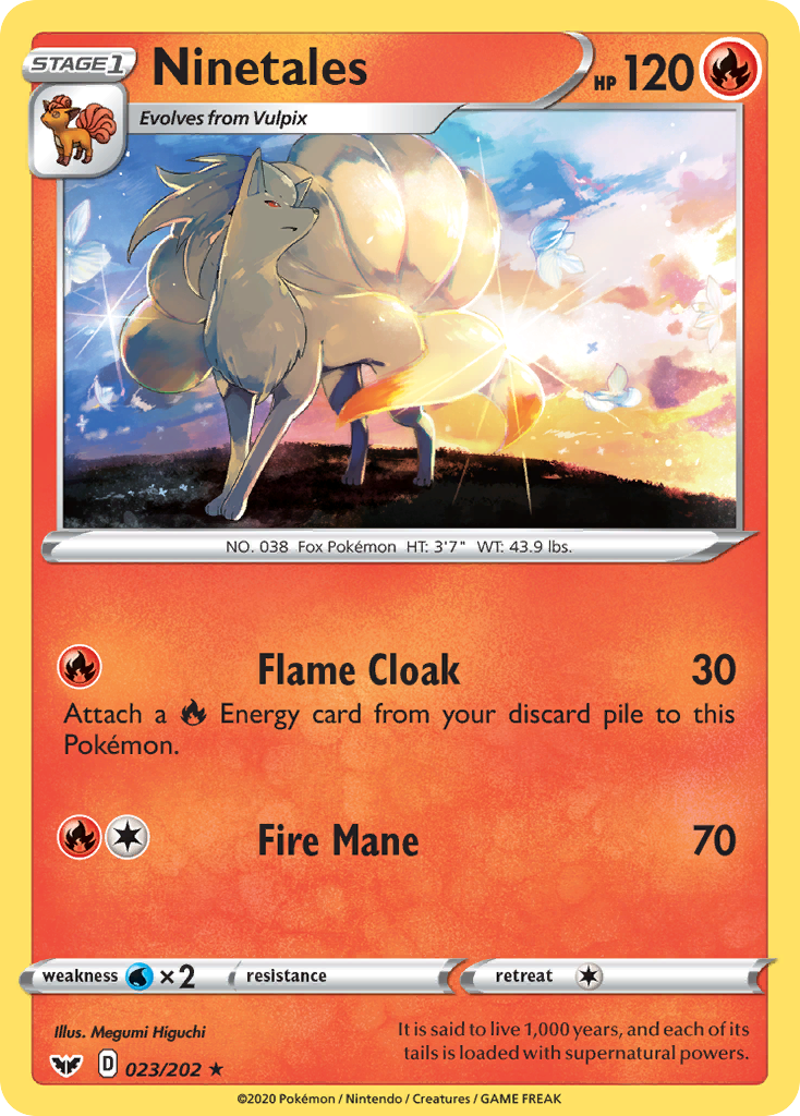 Ninetales (023/202) [Sword & Shield: Base Set] | The Gaming-Verse