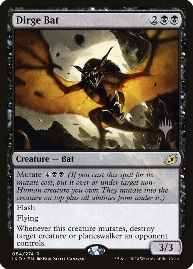 Dirge Bat (Promo Pack) [Ikoria: Lair of Behemoths Promos] | The Gaming-Verse