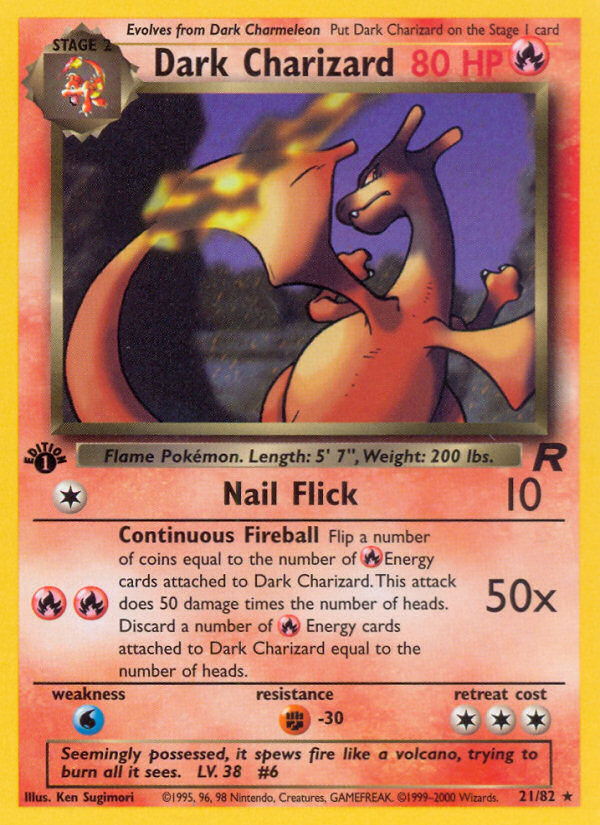 Dark Charizard (21/82) [Team Rocket 1st Edition] | The Gaming-Verse