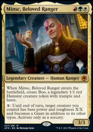 Minsc, Beloved Ranger (Promo Pack) [Dungeons & Dragons: Adventures in the Forgotten Realms Promos] | The Gaming-Verse