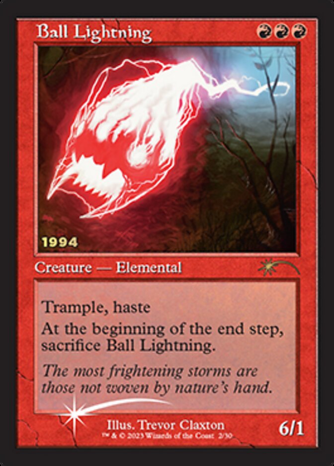 Ball Lightning [30th Anniversary Promos] | The Gaming-Verse