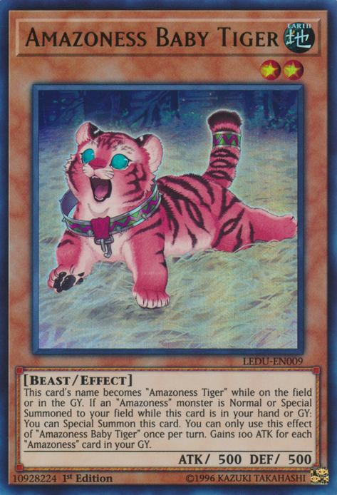 Amazoness Baby Tiger [LEDU-EN009] Ultra Rare | The Gaming-Verse