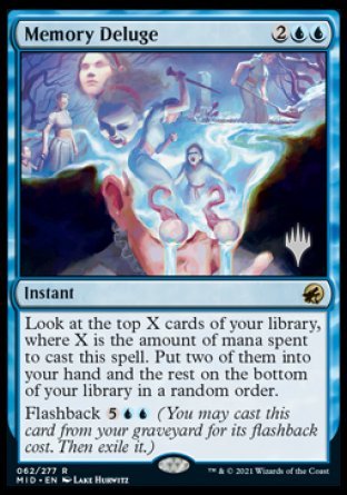 Memory Deluge (Promo Pack) [Innistrad: Midnight Hunt Promos] | The Gaming-Verse