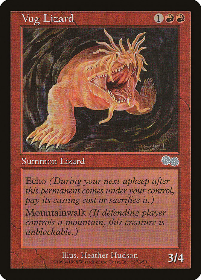 Vug Lizard [Urza's Saga] | The Gaming-Verse