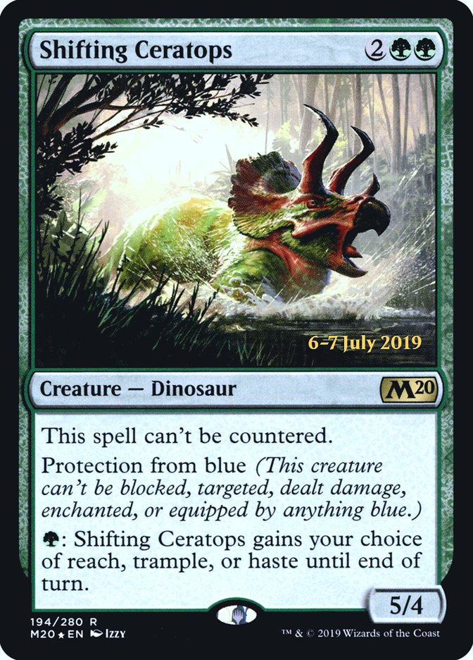 Shifting Ceratops  [Core Set 2020 Prerelease Promos] | The Gaming-Verse