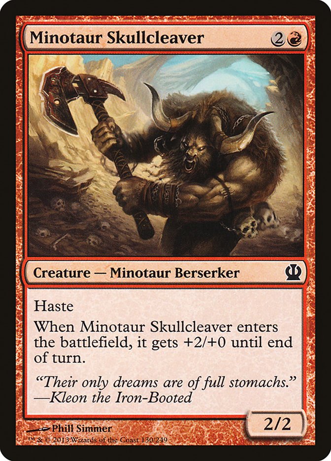 Minotaur Skullcleaver [Theros] | The Gaming-Verse