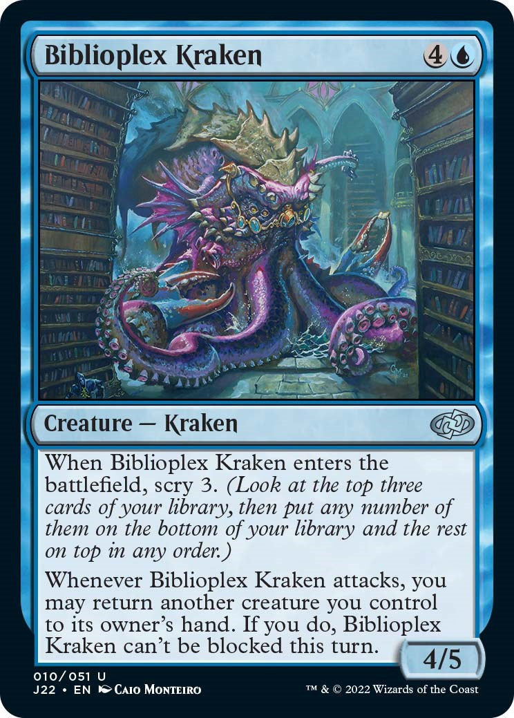 Biblioplex Kraken [Jumpstart 2022] | The Gaming-Verse