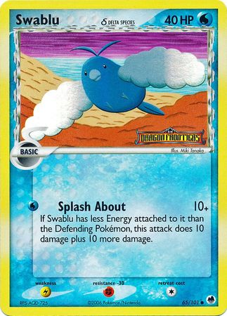 Swablu (65/101) (Delta Species) (Stamped) [EX: Dragon Frontiers] | The Gaming-Verse