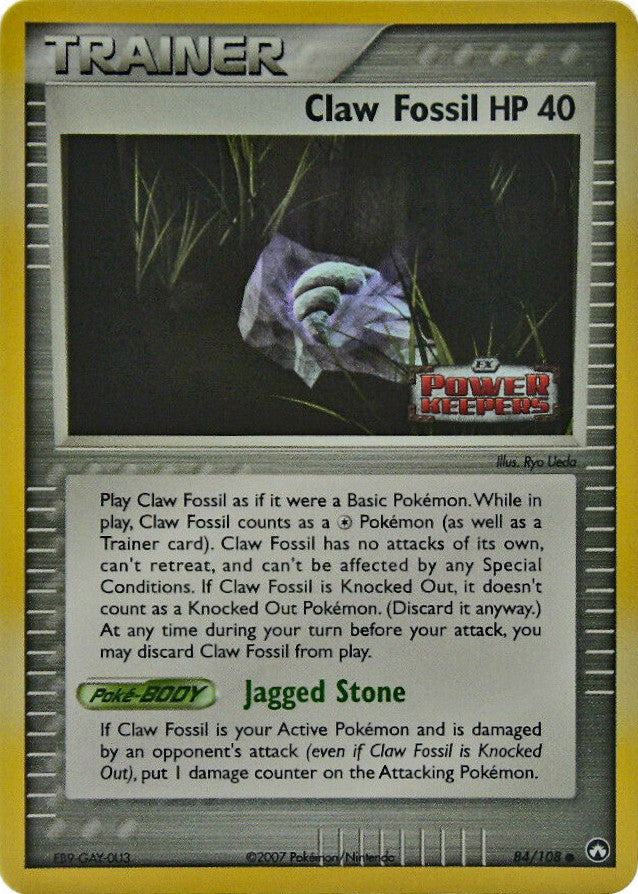 Claw Fossil (84/108) (Stamped) [EX: Power Keepers] | The Gaming-Verse