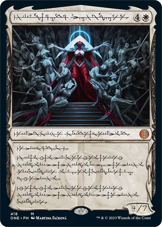 Elesh Norn, Mother of Machines (Phyrexian Step-and-Compleat Foil) [Phyrexia: All Will Be One] | The Gaming-Verse