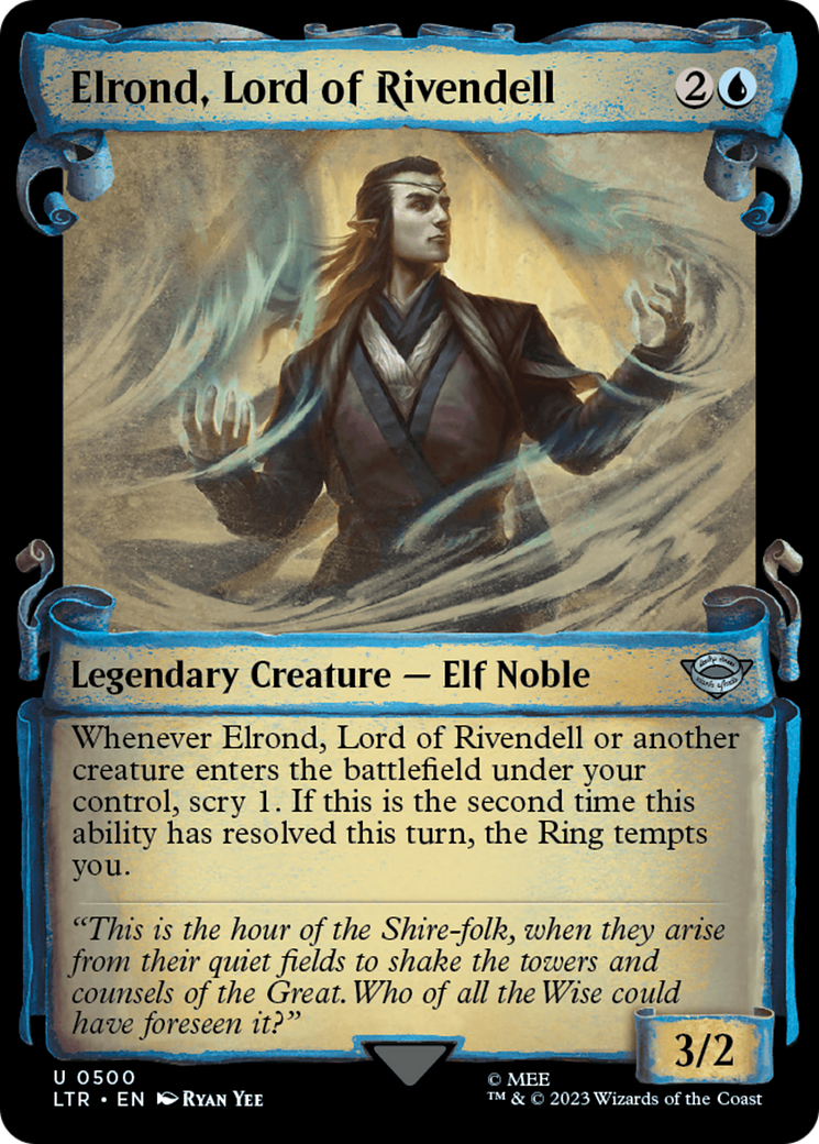 Elrond, Lord of Rivendell [The Lord of the Rings: Tales of Middle-Earth Showcase Scrolls] | The Gaming-Verse