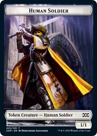 Human Soldier // Tuktuk the Returned Double-sided Token [Double Masters Tokens] | The Gaming-Verse