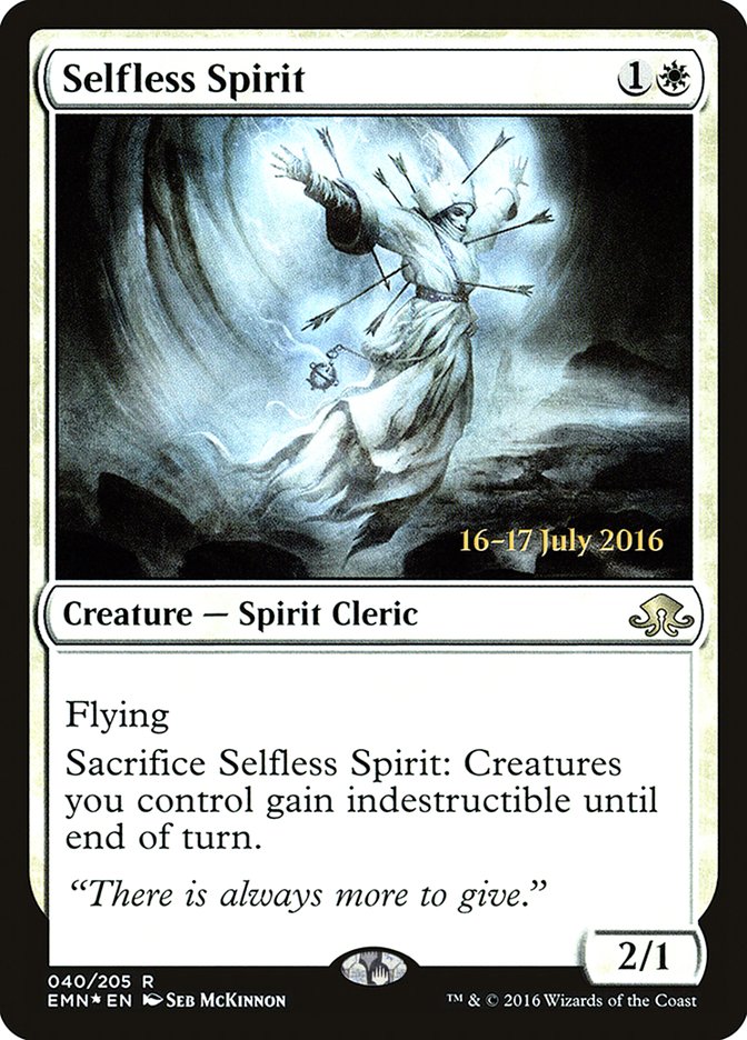 Selfless Spirit  (Prerelease) [Eldritch Moon Prerelease Promos] | The Gaming-Verse