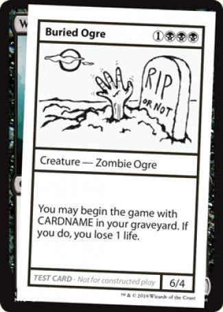 Buried Ogre (2021 Edition) [Mystery Booster Playtest Cards] | The Gaming-Verse