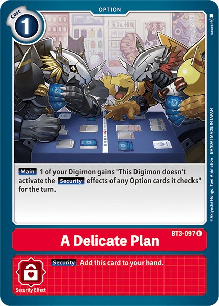 A Delicate Plan [BT3-097] [Release Special Booster Ver.1.5] | The Gaming-Verse
