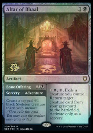 Altar of Bhaal // Bone Offering [Commander Legends: Battle for Baldur's Gate Prerelease Promos] | The Gaming-Verse