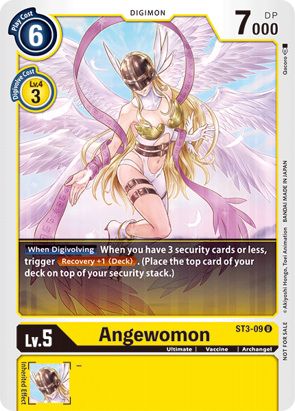 Angewomon [ST3-09] (Tamer Battle Pack) [Starter Deck: Heaven's Yellow Promos] | The Gaming-Verse