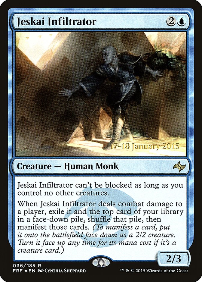 Jeskai Infiltrator  (Prerelease) [Fate Reforged Prerelease Promos] | The Gaming-Verse