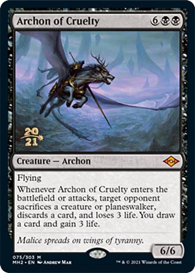 Archon of Cruelty [Modern Horizons 2 Prerelease Promos] | The Gaming-Verse