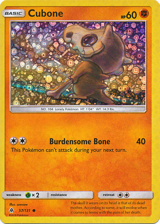 Cubone (57/131) (General Mills Promo) [Sun & Moon: Forbidden Light] | The Gaming-Verse