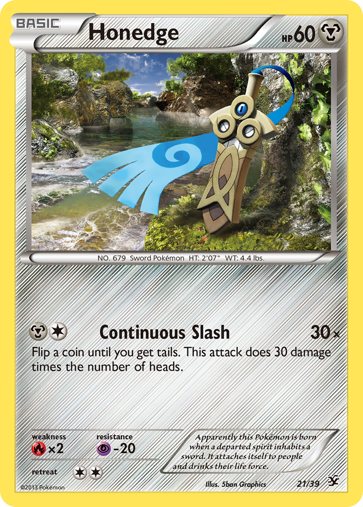 Honedge (21/39) [XY: Kalos Starter Set] | The Gaming-Verse