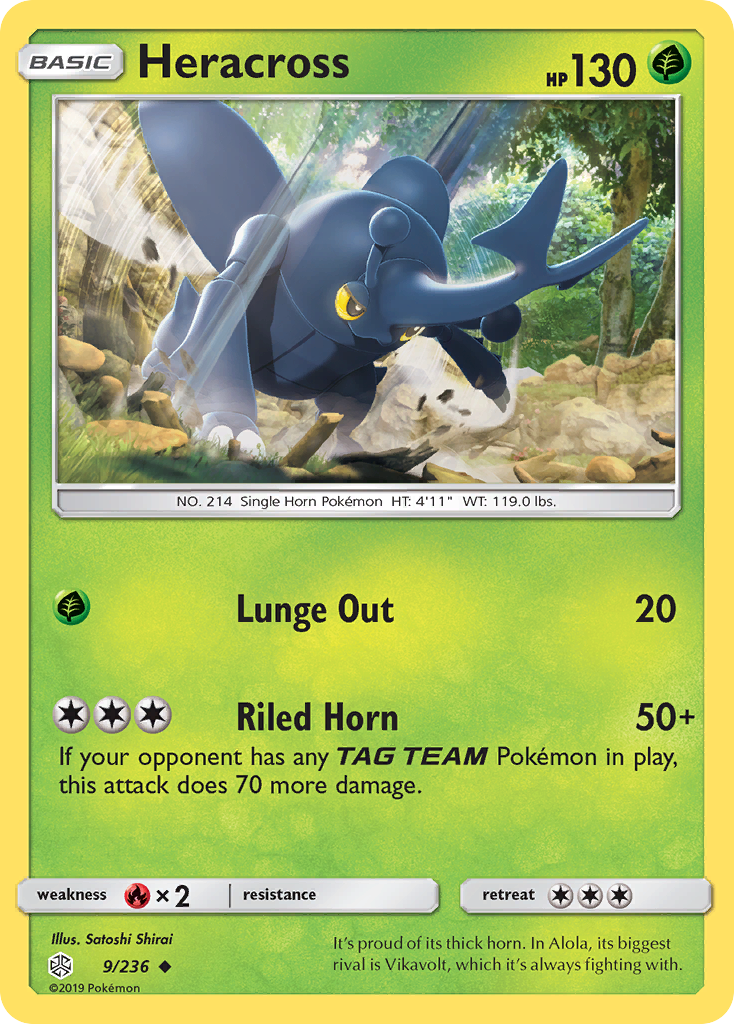 Heracross (9/236) [Sun & Moon: Cosmic Eclipse] | The Gaming-Verse