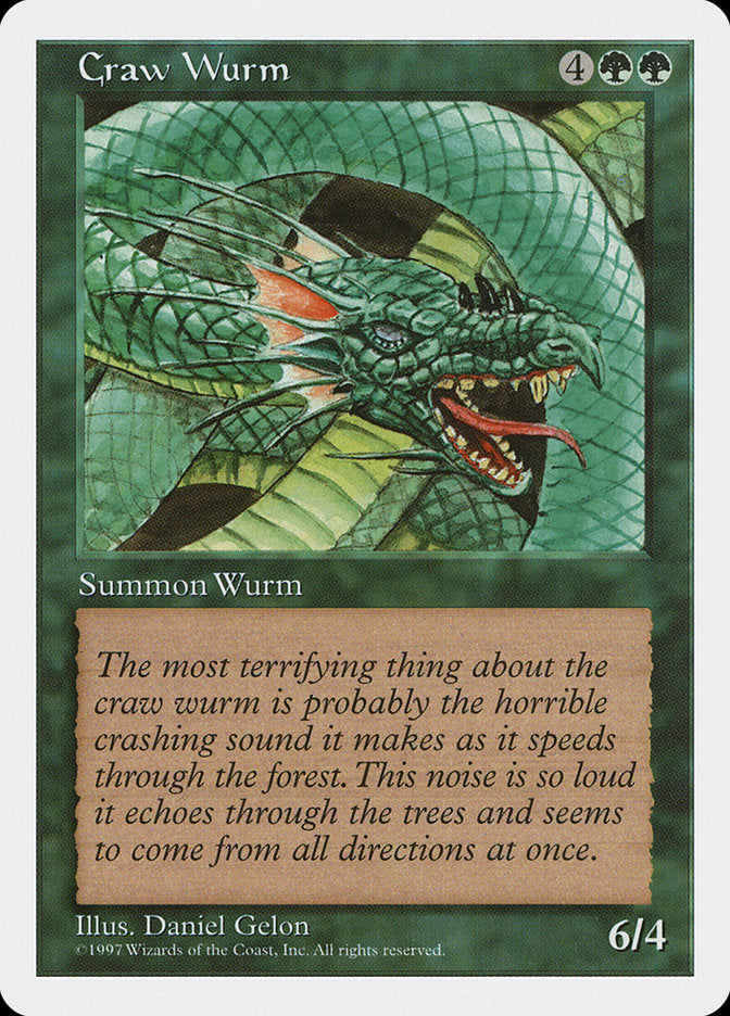 Craw Wurm [Fifth Edition] | The Gaming-Verse