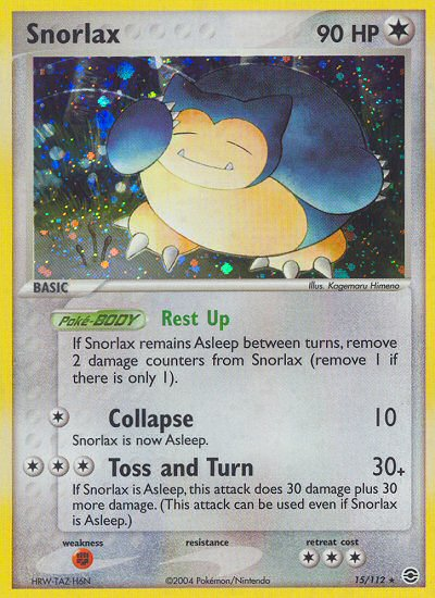 Snorlax (15/112) [EX: FireRed & LeafGreen] | The Gaming-Verse