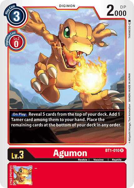 Agumon [BT1-010] [Release Special Booster Ver.1.0] | The Gaming-Verse