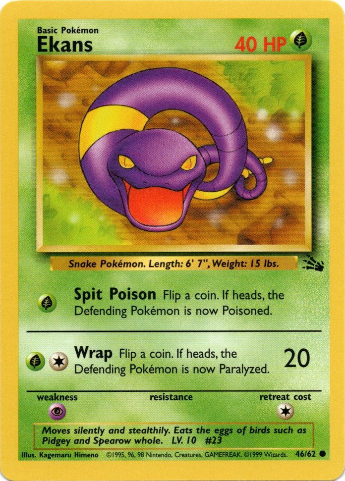 Ekans (46/62) [Fossil Unlimited] | The Gaming-Verse