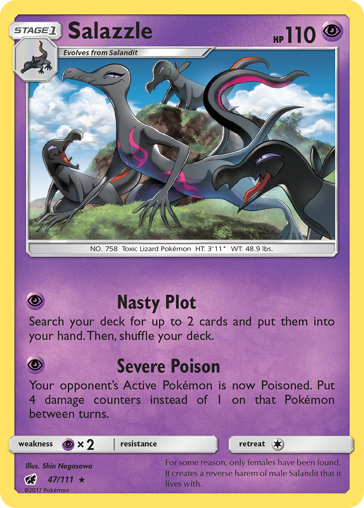 Salazzle (47/111) [Sun & Moon: Crimson Invasion] | The Gaming-Verse