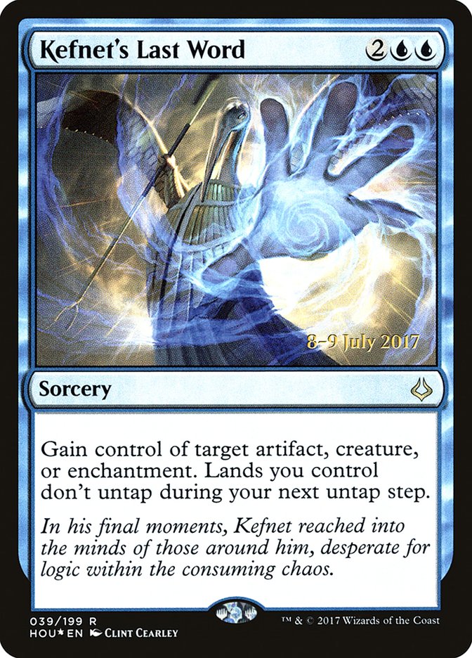 Kefnet's Last Word  [Hour of Devastation Prerelease Promos] | The Gaming-Verse