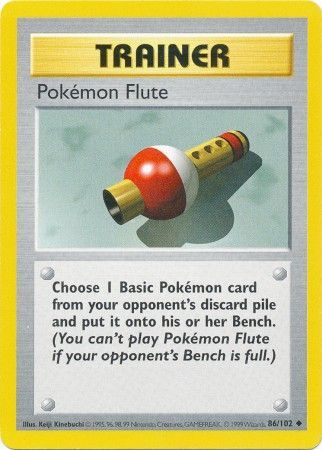 Pokemon Flute (86/102) [Base Set Shadowless Unlimited] | The Gaming-Verse