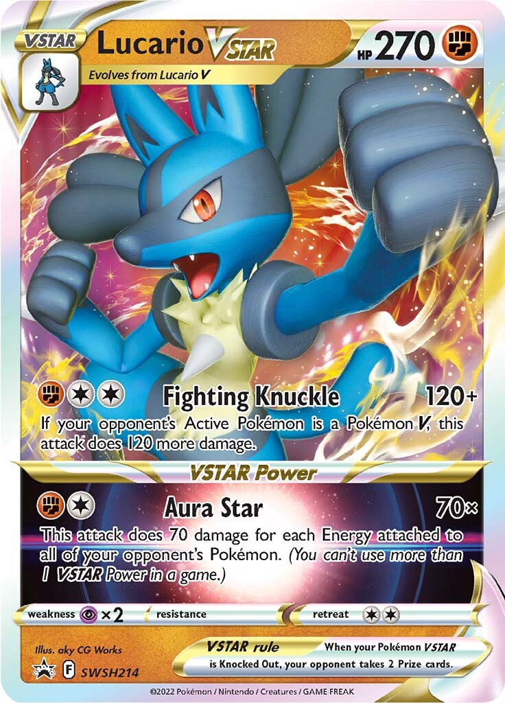 Lucario VSTAR (SWSH214) [Sword & Shield: Black Star Promos] | The Gaming-Verse