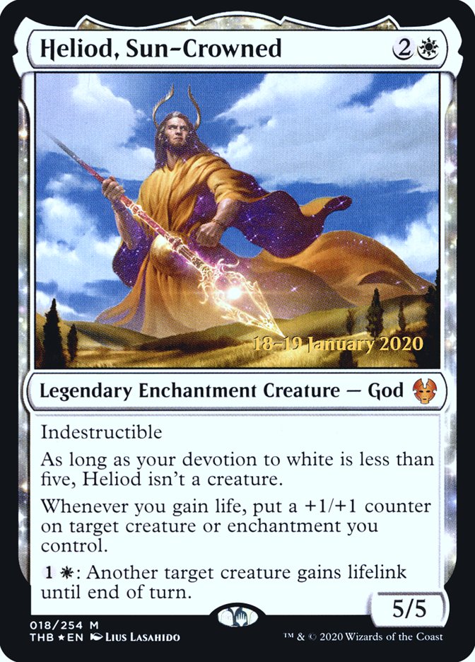 Heliod, Sun-Crowned [Theros Beyond Death Prerelease Promos] | The Gaming-Verse