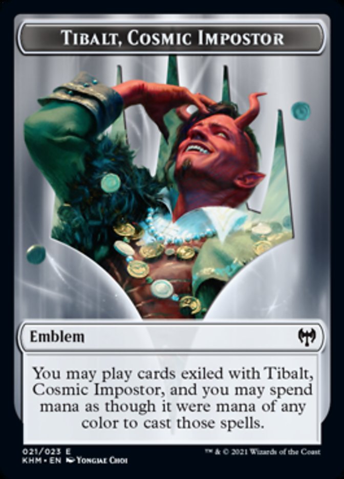 Emblem - Tibalt, Cosmic Impostor [Kaldheim] | The Gaming-Verse