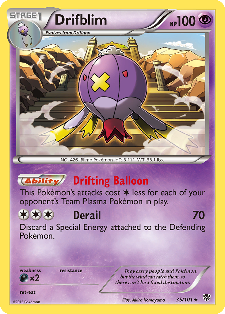 Drifblim (35/101) [Black & White: Plasma Blast] | The Gaming-Verse