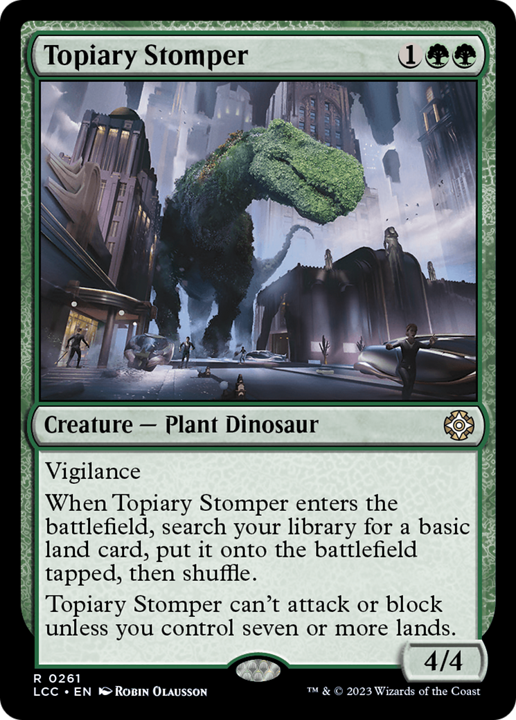 Topiary Stomper [The Lost Caverns of Ixalan Commander] | The Gaming-Verse